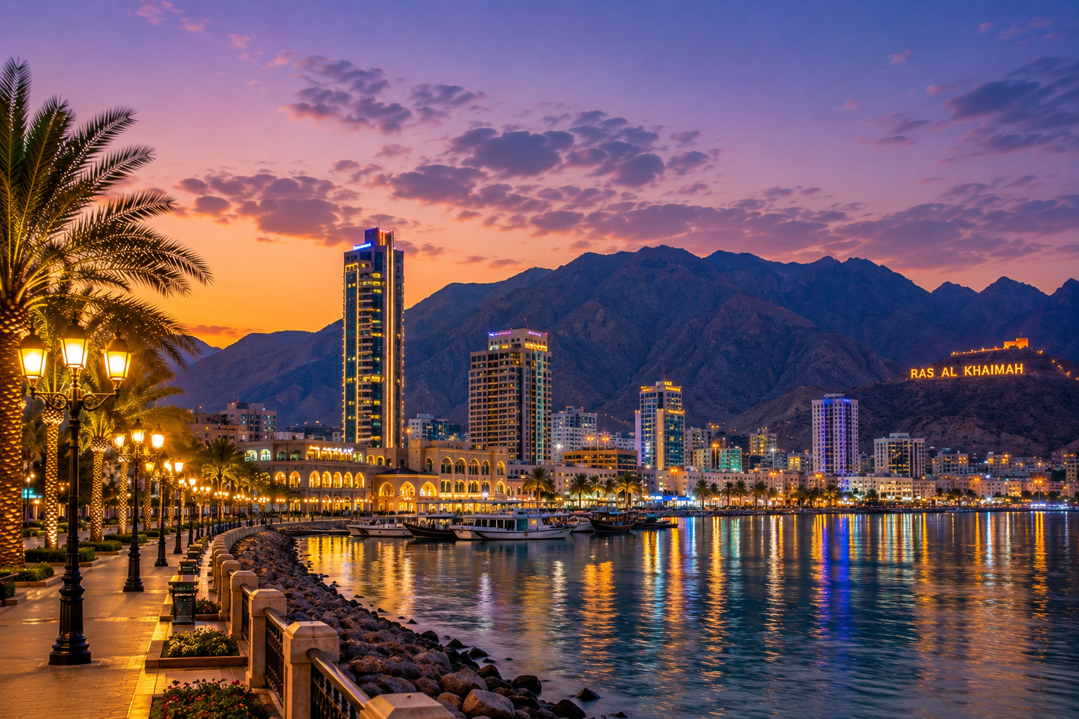 Ras Al Khaimah skyline, UAE